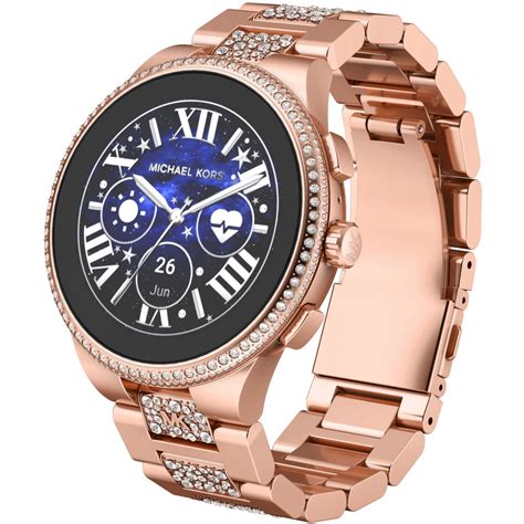 michael kors smartwatch gold herren|Michael Kors rose gold smartwatch.